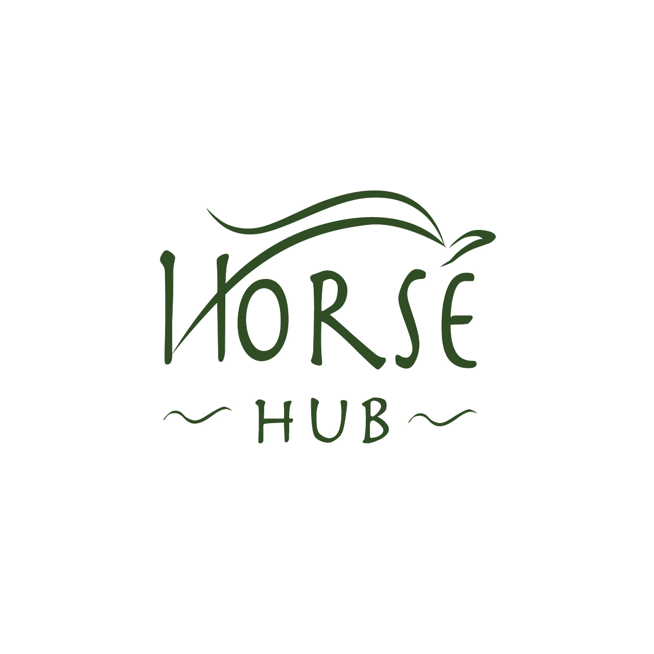 Bilden visar den logo jag formgav till HorseHub